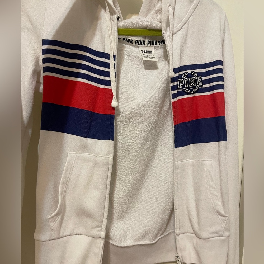 Pink zip up hoodie